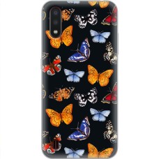 Чохол для Samsung Galaxy A01 Core (A013) MixCase метелики фарбами mix