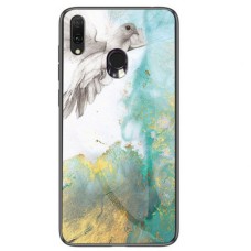 Чохол для Samsung Galaxy A20/A30 Marble "голуб"