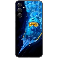 Чохол для Samsung Galaxy A24 (A245) MixCase патріотичні ас та соняшники
