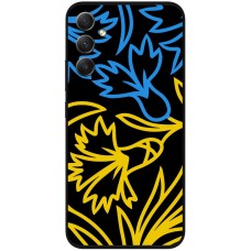 Чохол для Samsung Galaxy A24 (A245) MixCase патріотичні синє-жовта лілія