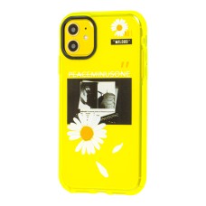 Чохол для iPhone 11 Neon print ромашка