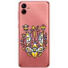 Чохол для Samsung Galaxy A04 (A045) MixCase патріотичні герб із квітів
