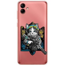 Чохол для Samsung Galaxy A04 (A045) MixCase патріотичні кіт захисник