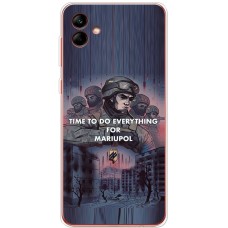 Чохол для Samsung Galaxy A04 (A045) MixCase патріотичні захисники Азов