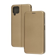 Чохол книжка Premium для Samsung Galaxy A12 (A125) золотистий