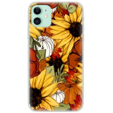 Чохол для iPhone 12 mini MixCase осінь гарбузи і соняшники