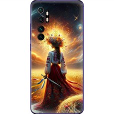 Чохол для Xiaomi Mi Note 10 Lite MixCase патріотичні жінка у вишиванці