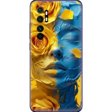 Чохол для Xiaomi Mi Note 10 Lite MixCase патріотичні розмальована фарбами