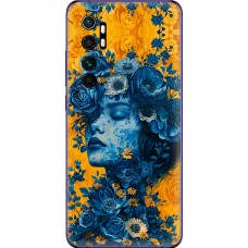 Чохол для Xiaomi Mi Note 10 Lite MixCase патріотичні жіноча блакить