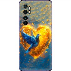 Чохол для Xiaomi Mi Note 10 Lite MixCase патріотичні серце та голуб
