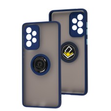 Чохол для Samsung Galaxy A73 LikGus Edging Ring синій
