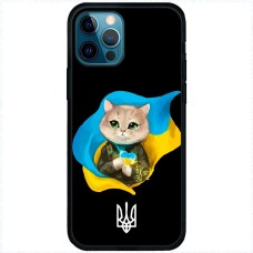 Чохол для iPhone 13 Pro Max MixCase патріотичні котик зелені очі