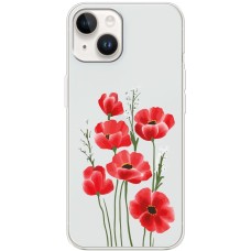 Чохол для iPhone 15 Mixcase квіти маки в польових травах