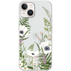 Чохол для iPhone 15 Mixcase квіти білі квіти лісові трави