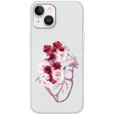 Чохол для iPhone 15 Mixcase квіти серце поросло квітами