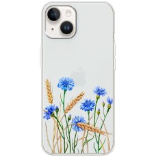 Чохол для iPhone 15 Mixcase квіти волошки в пшениці