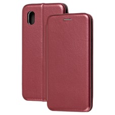 Чохол книжка Premium для Samsung Galaxy A01 Core (A013) бордовий