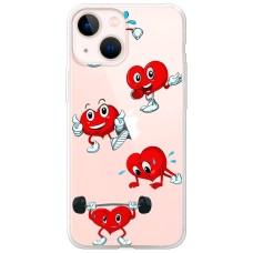 Чохол для iPhone 13 MixCase день закоханих смайлик сердець