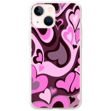 Чохол для iPhone 13 MixCase день закоханих серця на рожевий