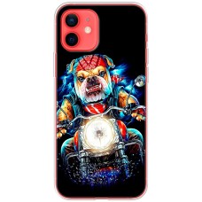 Чохол для iPhone 12 Mini MixCase звірі бульдог байкер