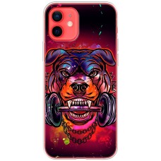 Чохол для iPhone 12 Mini MixCase звірі пес з гантелей