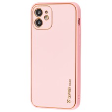 Чохол для iPhone 12 Leather Xshield pink