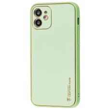 Чохол для iPhone 12 Leather Xshield pistachio