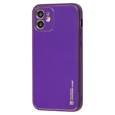 Чохол для iPhone 12 Leather Xshield ultra violet