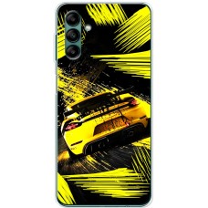 Чохол для Samsung Galaxy A04S (A04S) MixCase машини жовта машина