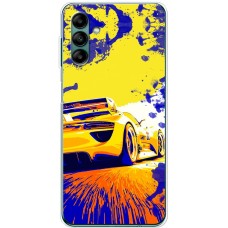 Чохол для Samsung Galaxy A04S (A04S) MixCase машини жовта car дрифт
