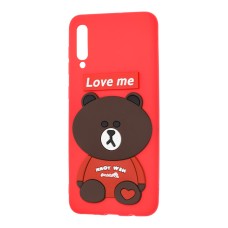 Чохол для Samsung Galaxy A50 / A50s / A30s ведмедик "Love Me" червоний