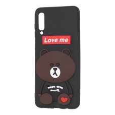 Чохол для Samsung Galaxy A50 / A50s / A30s ведмедик "Love Me" чорний