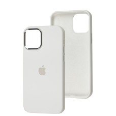 Чохол для iPhone 12 / 12 Pro New silicone Metal Buttons white