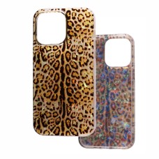 Чохол для iPhone 13 Pro Acrylic leopard плями