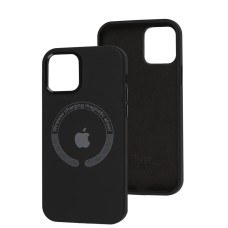 Чохол для iPhone 12 / 12 Pro Metal Camera MagSafe Silicone black