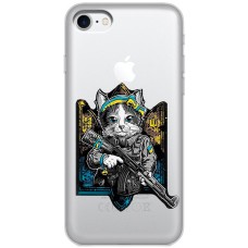 Чохол для iPhone 7 / 8 / SE MixCase патріотичні кіт захисник