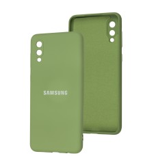 Чохол для Samsung Galaxy A02 (A022) Full camera м'ятний / mint