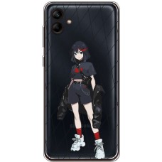 Чохол з аніме для Samsung Galaxy A04 (A045) Mixcase дівчинки в чорному