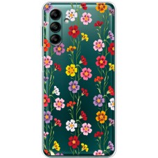 Чохол для Samsung Galaxy A04S (A047) Mixcase квіти патерн квіткових ліан