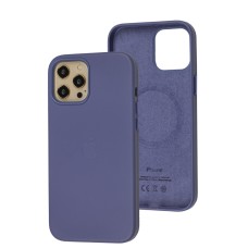 Чохол для iPhone 12 Pro Max Leather with MagSafe wisteria