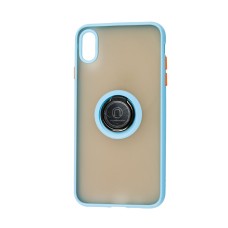 Чохол для iPhone Xs Max LikGus Edging Ring бірюзовий