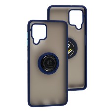 Чохол для Samsung Galaxy A22 (A225) LikGus Edging Ring синій