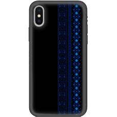 Чохол для iPhone X / Xs MixCase патріотичні синій колір вишиванки
