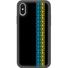 Чохол для iPhone X / Xs MixCase патріотичні синє-жовтий колір вишиванки
