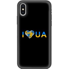 Чохол для iPhone X / Xs MixCase патріотичні I love UA