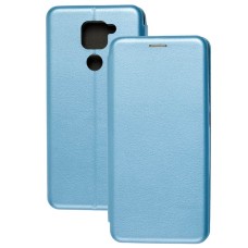 Чохол книжка Premium для Xiaomi Redmi Note 9 блакитний