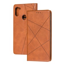 Чохол книжка Business Leather для Samsung Galaxy A11 / M11 коричневий