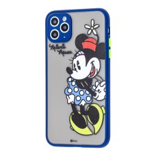 Чохол для iPhone 11 Pro Picture shadow matte minnie mouse / dark blue