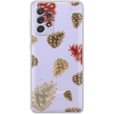 Чохол для Samsung Galaxy A13 (A135) MixCase Новий рік ялинові шишки