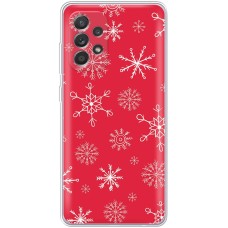 Чохол для Samsung Galaxy A13 (A135) MixCase Новий рік паттерн сніжинки